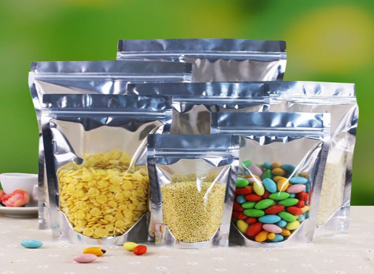 Silver Foil Pouches Bags For Multipurpose For Food Packaging Hot/Dry Food  Parcel Bags